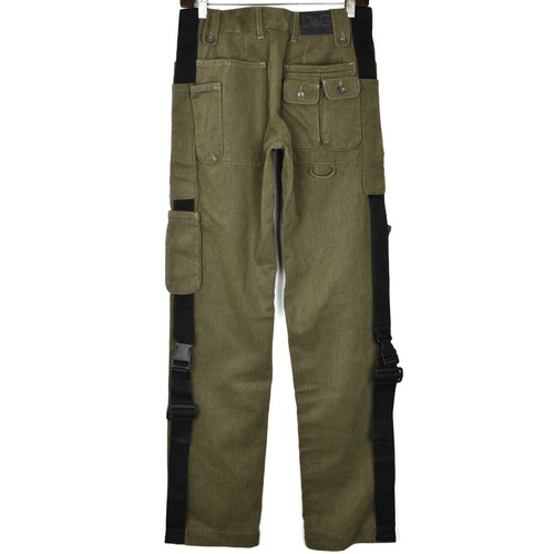 D&G, 2003 Vintage DOLCE GABBANA Cargo Pants D&G Trousers Multipoches Belts Kaki 30
