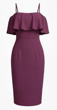 Soprano Plum Midi Dress Size Small