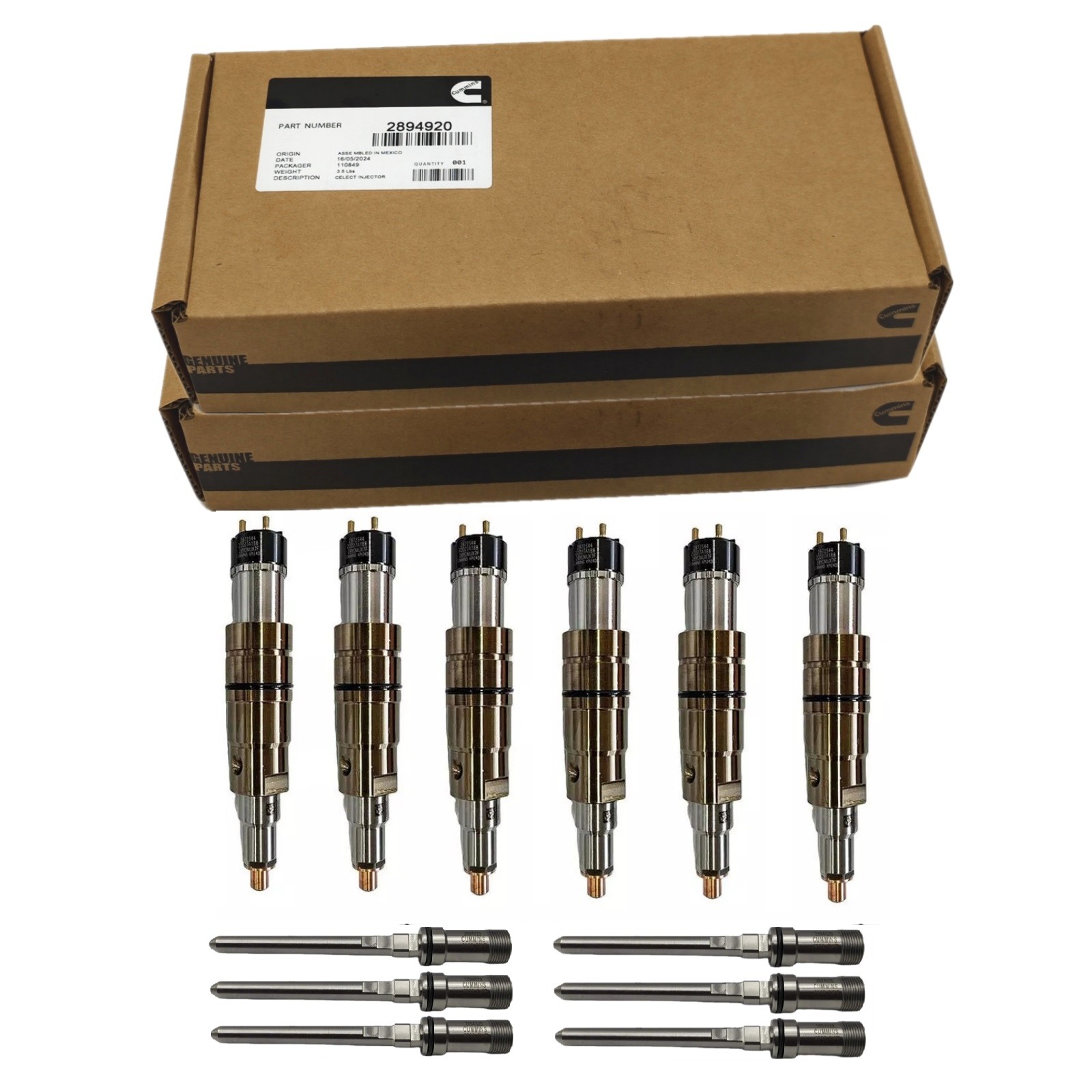 6X Fuel Injector w/tube 2894920PX For Cummins ISX15 QSX15 Engine 5579415 Diesel thumbnail 12