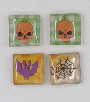 Pair Eyewear topper charms skull bat spider halloween wanda ella larkin etc.