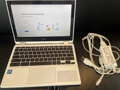Acer Chromebook R11 White Laptop WORKS WELL With Original Charger