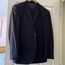 Men’s TM Lewin Pure Merino Wool Suit - Dark Blue