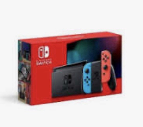 Nintendo Switch with Neon Blue and Neon Red Joy-Con (HAC-001-01)