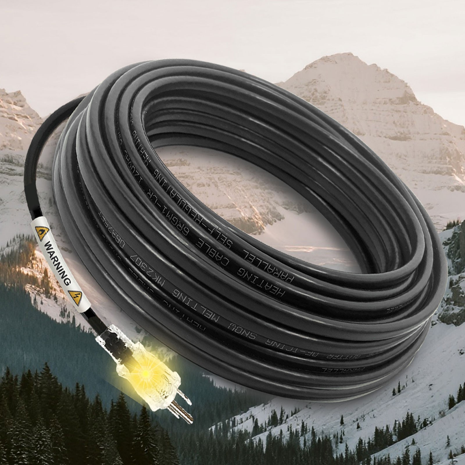 Winter Gutter Heat Cable - Prevents Ice Dams & Frozen Gutters