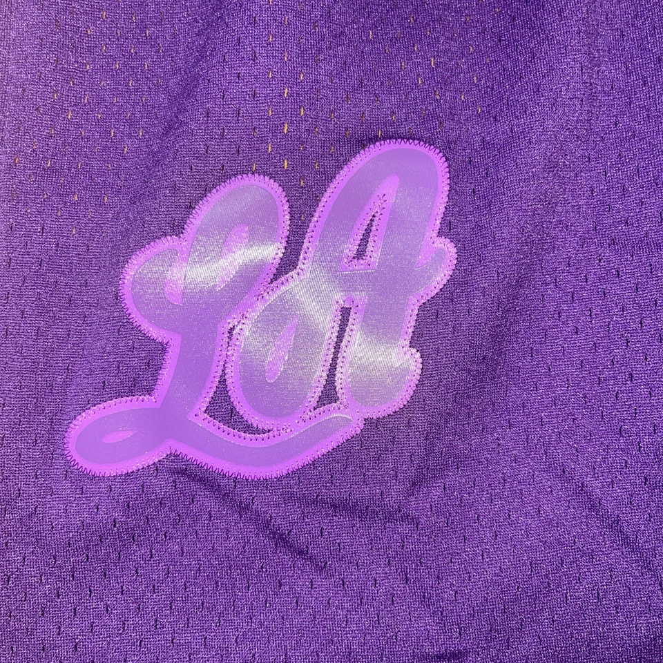 Pantalones Cortos Mitchell & Ness Púrpura LA Los Angeles Lakers My Towns Bodega Talla: L - Nuevos con Etiquetas Foto 3 de 4