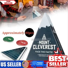 1Pack  MOUNT CLEVEREST - Original Edition Card Game Christmas Trivia Family Fun