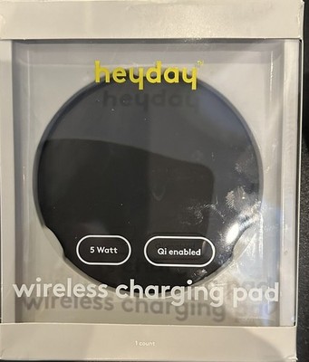 Heyday Qi Enabled 15W Wireless High Speed Charging Pad - Dark Oak 15 watt