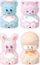 SWIMMER Softly Glowing Mascot Lights Full Set of 4 Capsule Gashapon Toys