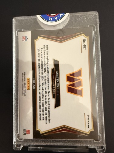 2024 Panini Select Field Level Austin Ekeler #407 Zebra Prizm - Picture 2 of 2