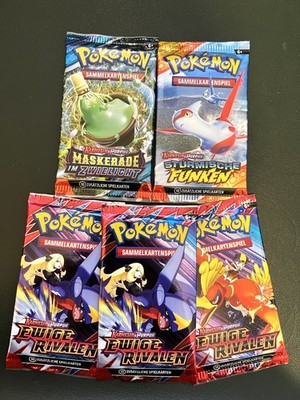 Pokémon Bundle 5x Boosterpacks Deutsch NEU OVP - Ewige Rivalen u.a. Sealed Lot