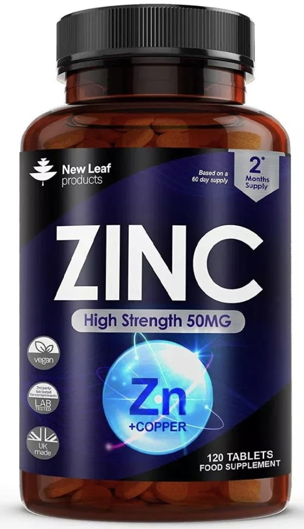 New Leaf Product Zinc Tablets 50Mg 120 Zinc Supplements High Strength (2 Months Supply) - Image 6