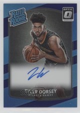 2017-18 Donruss Optic Rated Rookie Purple Prizm Signatures Tyler Dorsey Auto 3f2