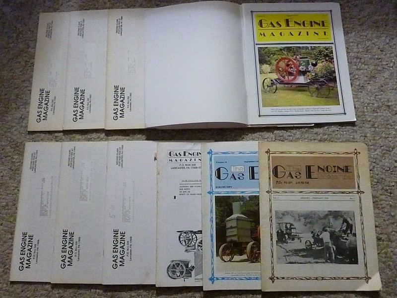 Lot of 12 GAS ENGINE MAGAZINES 1972-1999 Tractors John Deere Vintage Antique