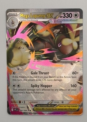 Mega Lopunny ex 084/094 Phantasmal Flames Double Rare Full Art NM