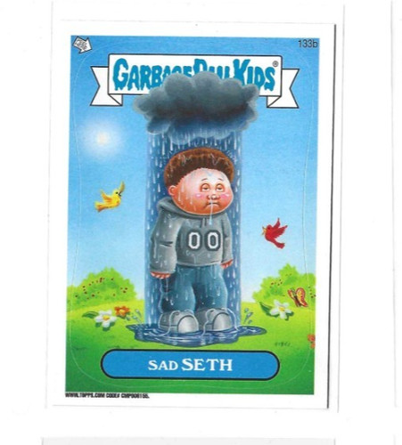 Sad SETH #133b Garbage Pail Kids 2013 Mini card