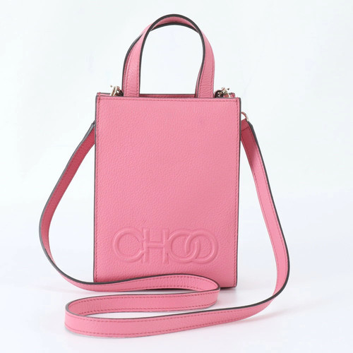 Jimmy Choo leather 2-way shoulder bag, crossbody, hand tote, women's, WUE EB5-4