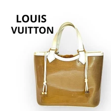 Louis Vuitton Epi Plage Lagoon Bay Tote Mini Leather Gold White Used