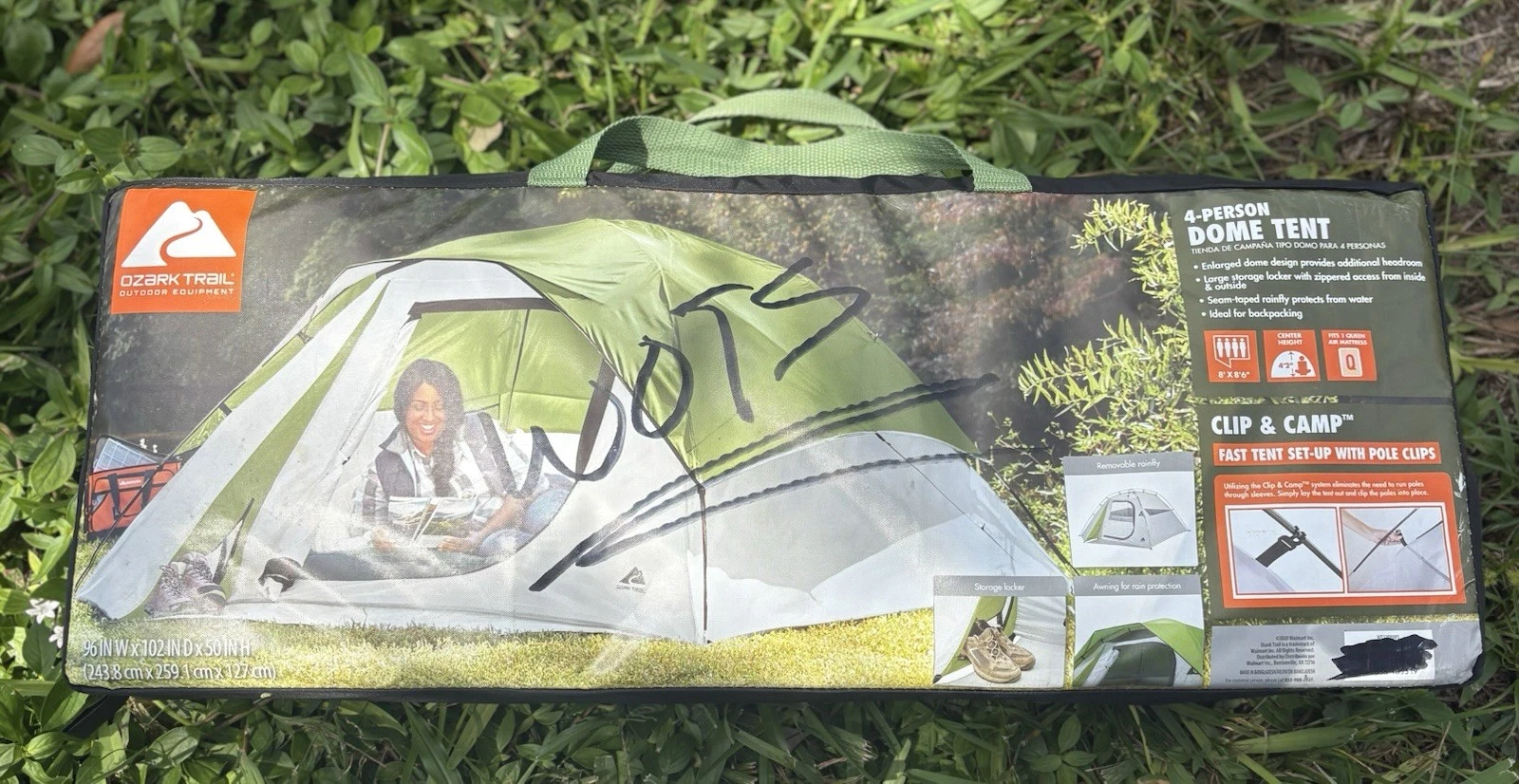 New OZARK TRAIL 4-PERSON CLIP & CAMP DOME TENT