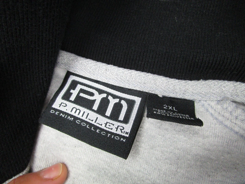 VINTAGE P. Miller Jacket Mens 2XL Gray Velour Velvet Track Coat y2k baggy rap - Picture 5 of 11