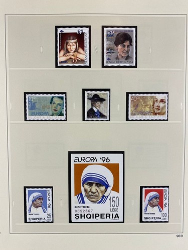 CEPT Europa Union Jahrgang 1996 postfrisch komplett auf SAFE dual Vordruck [8108 - Bild 9 von 12