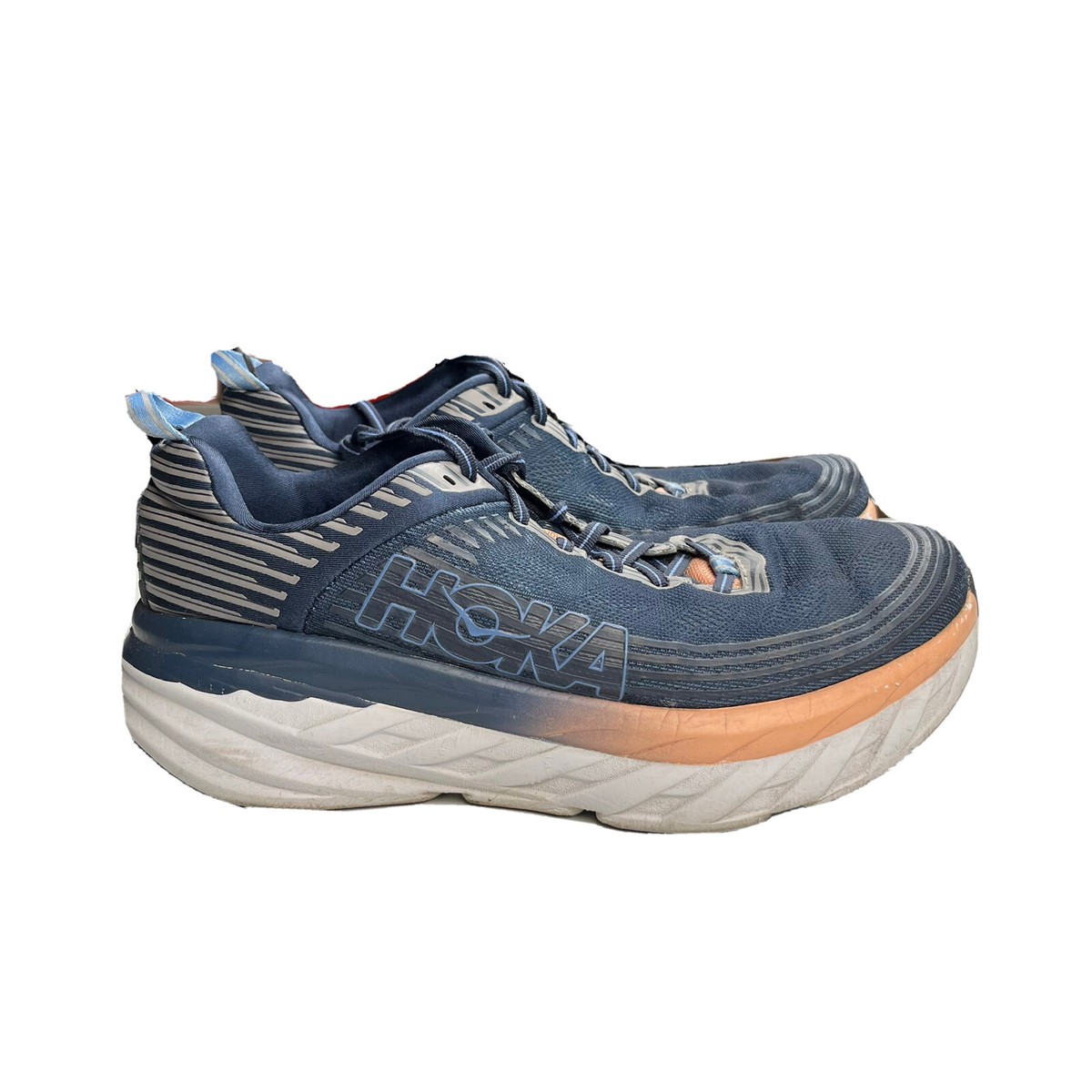 Hoka One One Womens Shoes Bondi Wide 1019270 MIDP Blue Sneakers