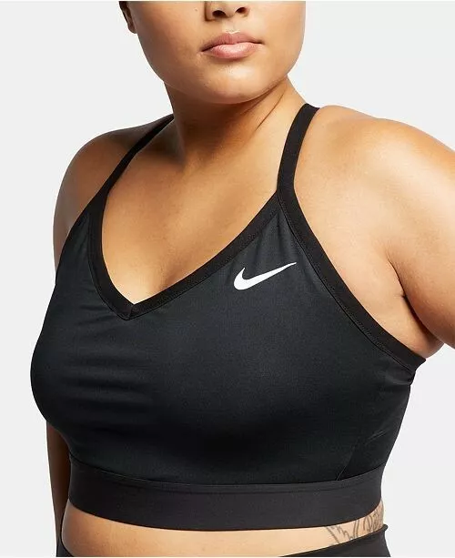 Nike Women's swoosh Indy Sports Bra Plus Size 3X 3xl xxxl Black