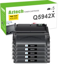 5PK Q5942X 42X High Yield Toner Compatible With HP LaserJet 4200 4250 4300 4350