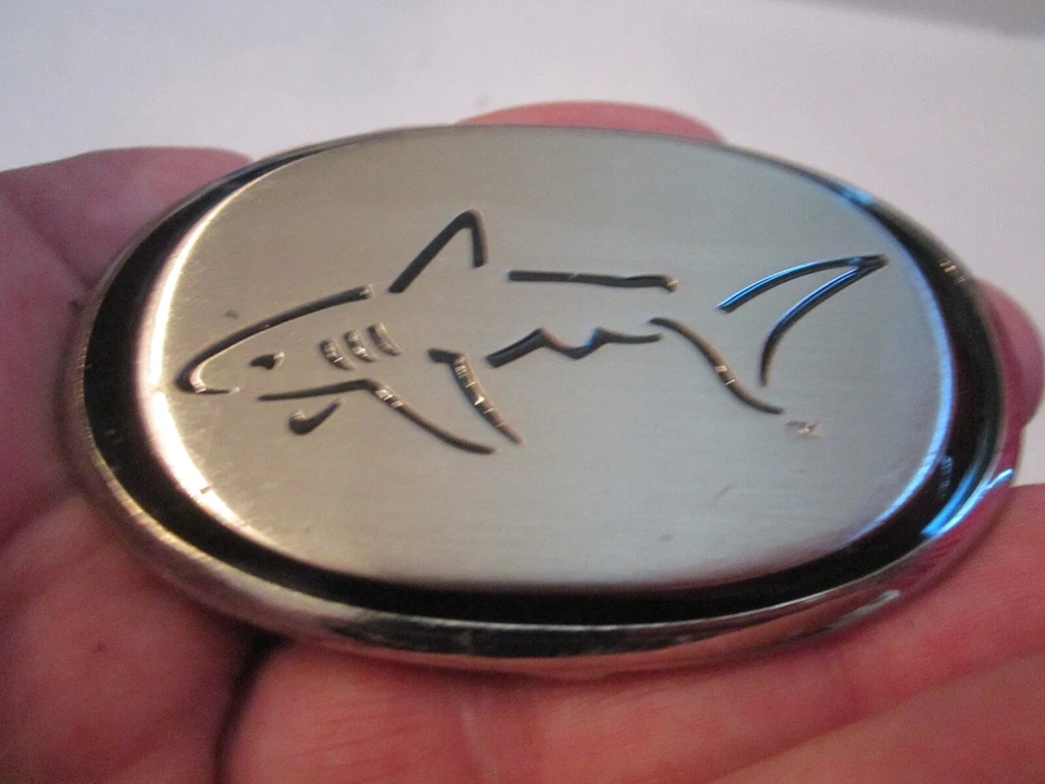 DE COLECCIÓN GREG NORMAN EL TIBURÓN HEBILLA DE CINTURÓN - GW-16 Foto 2 de 3