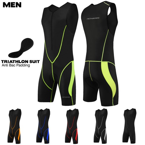 Men Triathlon Tri Suit Compression 