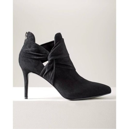 Neu im Karton White House Black Market Chloe Side Twist High Heel Shootie schwarz Größe 10