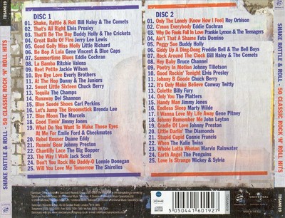 VARIOUS ARTISTS SHAKE RATTLE & ROLL: 50 CLASSIC ROCK N ROLL HITS NEW CD