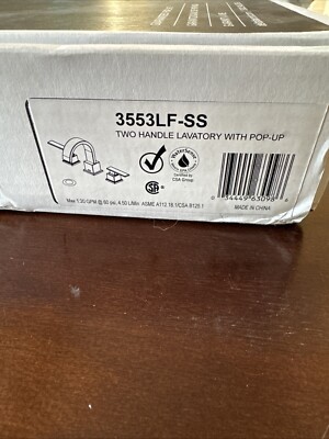 Delta 3553LF-SS Vero Widespread 2-Handle High-Arc Bathroom Faucet,Stainless