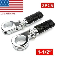 1-1/2 inch Highway Foot Pegs 1.5" for Honda Yamaha Suzuki Kawasaki Motorcycle