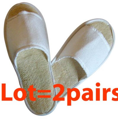 2 Pairs -- Touch Me Loofah Loofa Massage Slippers NIP Bath Spa