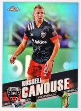 RUSSELL CANOUSE - 2022 Topps Chrome MLS Aqua SN #169 D.C. United #/299