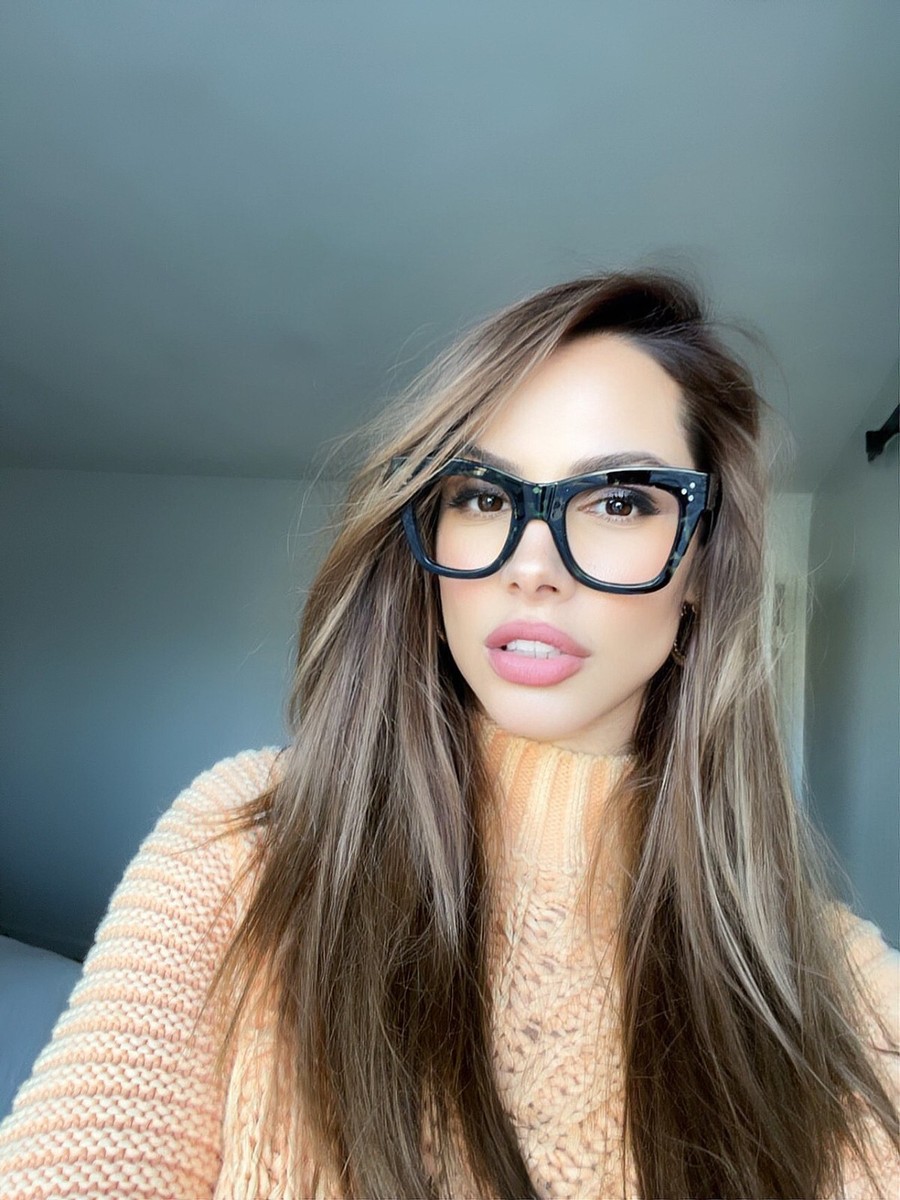 Oversized XL catherine Women Eyeglasses Clear Lens Shadz SQUARE NERD