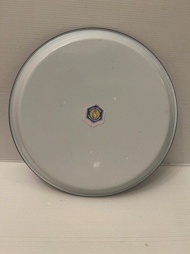 Vintage Thai Traditional Flower Patterned Enamel Serving Tray Decor Medium 10 in - Picture 10 of 76