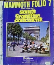 cc SHEET MUSIC MAMMOTH FOLIO No 7 SONGS FROM THE CONTINENT OVER 200 256 PAGES