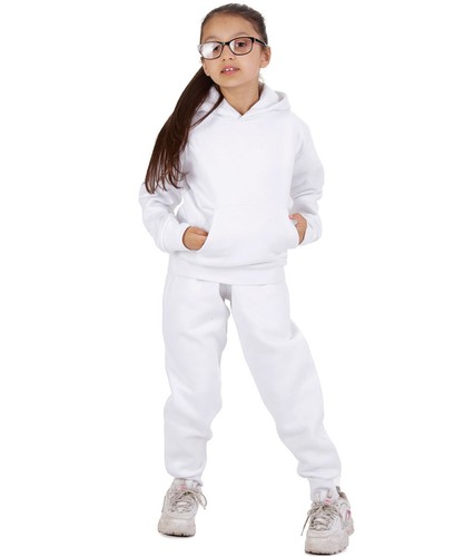 New Kids Tracksuit Fleece Overhead Hoodie Jogging Bottoms Drawstring Cuffed Warm - Picture 11 of 56