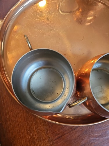 ODI Copper Teapot Set Made in Portugal Marked Solid Copper 9" Tall Vintage - Picture 19 of 23