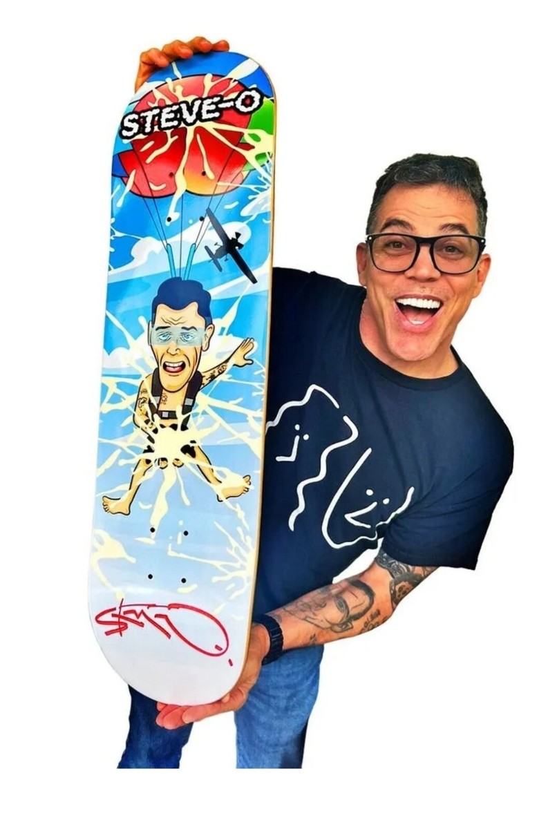 🔥NEW Steve-O Signed Deck | Skyjacking Skateboard | JACKASS GNARLY