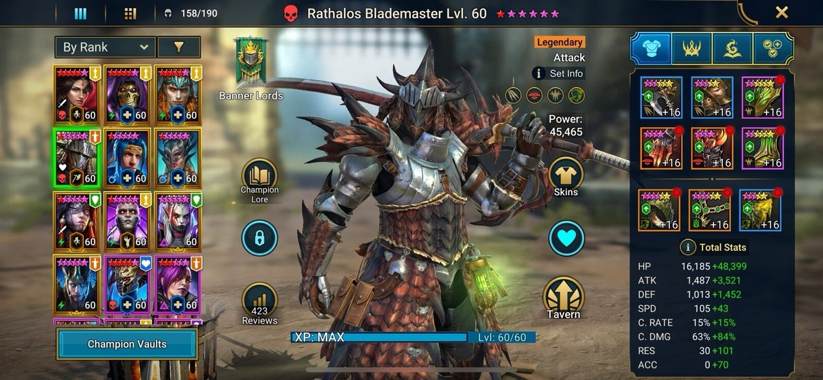 Compte Raid Shadow Legends - 13 Millions De Puissance - PC/Mobile - Négociable