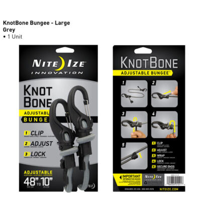 NiteIze KnotBone verstellbarer Gummiseil #9 Stretch Gummiseil KBB9-01-R3