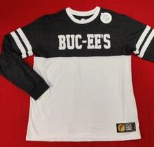 Buc-ee's Black And White Varsity Long Sleeve Shirt XL NWT