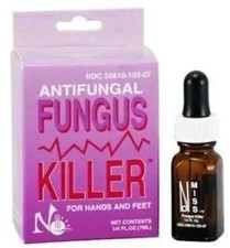 No Miss Antifungal Fungus Killer for hands and feet 1/4 fl.oz. 7ml New Bottle 