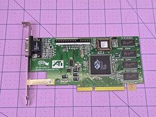 ATI 109-52800-01 AMC Ver 2.0 3D Rage IIC AGP 4MB VGA Graphics card - tested.