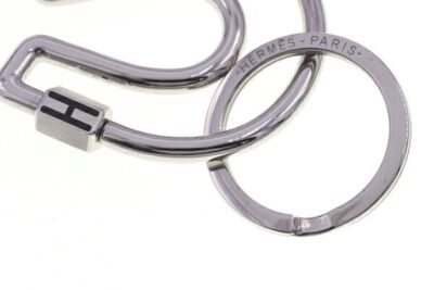小物 HERMES Hermes Keyring Faire a Cheval Silver Metal H077329FJ03 | eBay