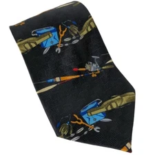 Crescent Bay Fishing Rod Reel Tackle Lure Outdoor Novelty Necktie