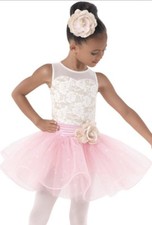 weissman dance costume child Size XS Pink NWT Style 9507