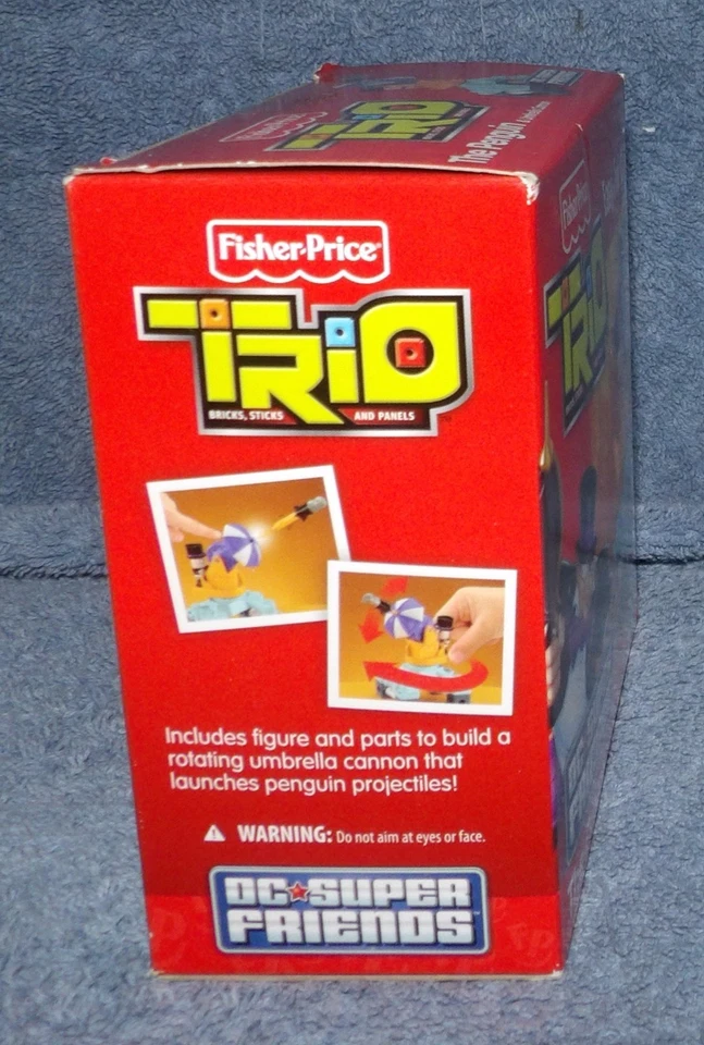 FISHER PRICE TRIO DC SUPER FRIENDS THE PENGUIN & UMBRELLA CANNON SET - Image 3 of 4